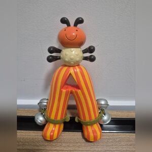 Vintage Battat Bells Musical Baby Rattle Bug